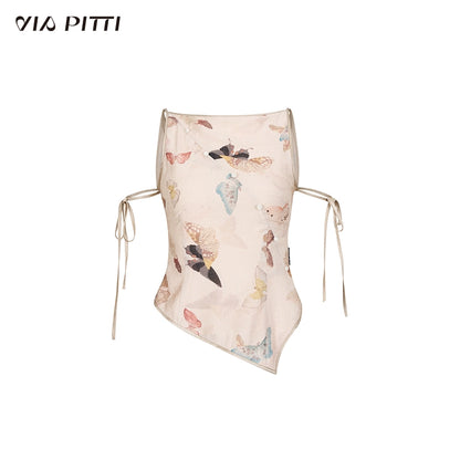 Butterfly Print Camisole & Short Dress Setup NA4994