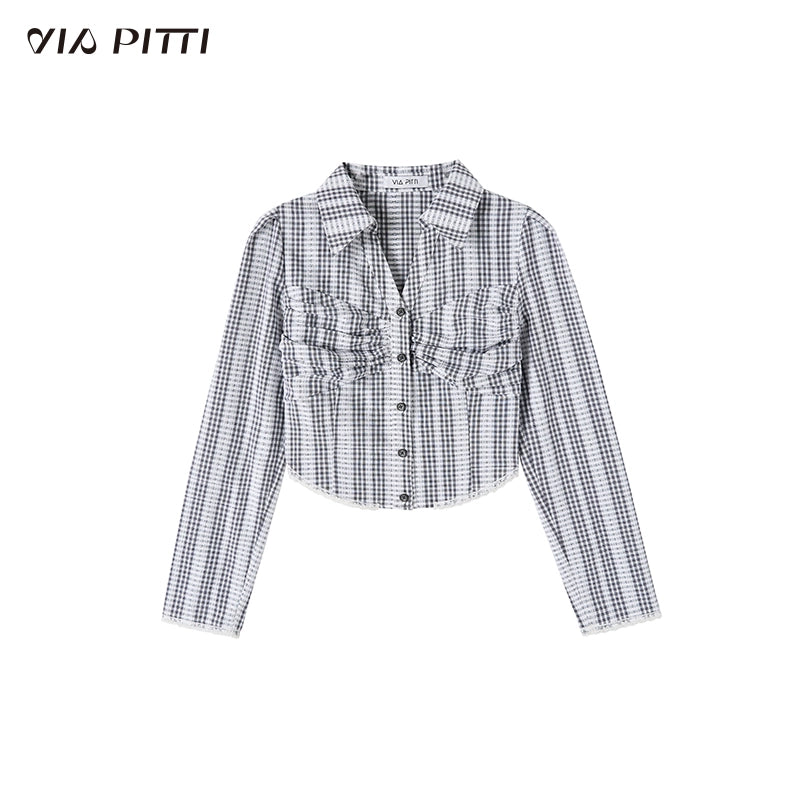 Fit Short Pleated Long Sleeve Shirt NA5019