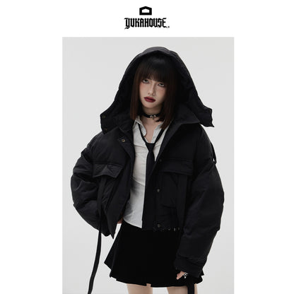 Short Standing-Collar Oversize Down Jacket NA8909