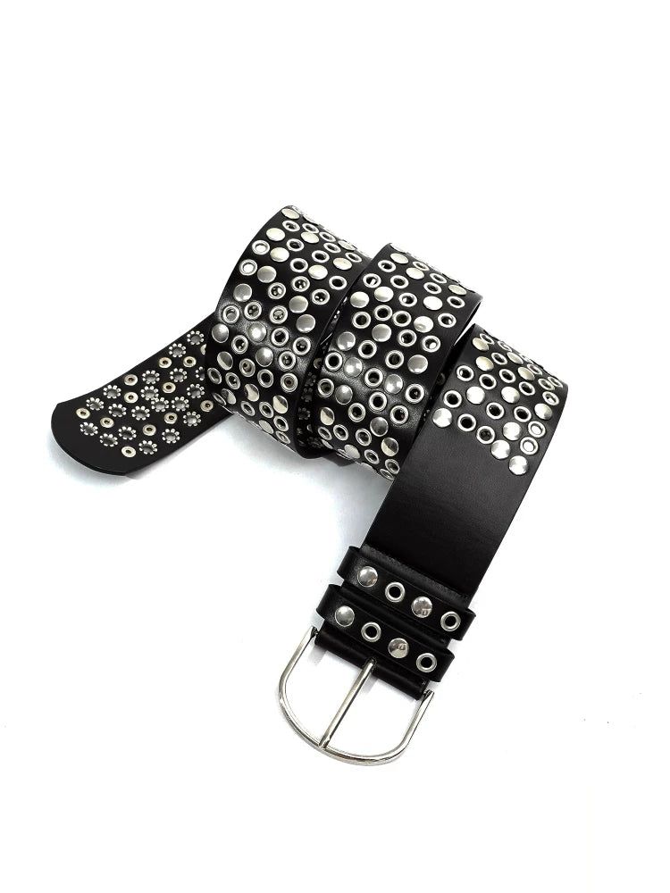 NA8626 Milk Cool Mo Li Model Hot Girl Fashion Same Nail Bead Heavy Industry Versatile Belt NA8626