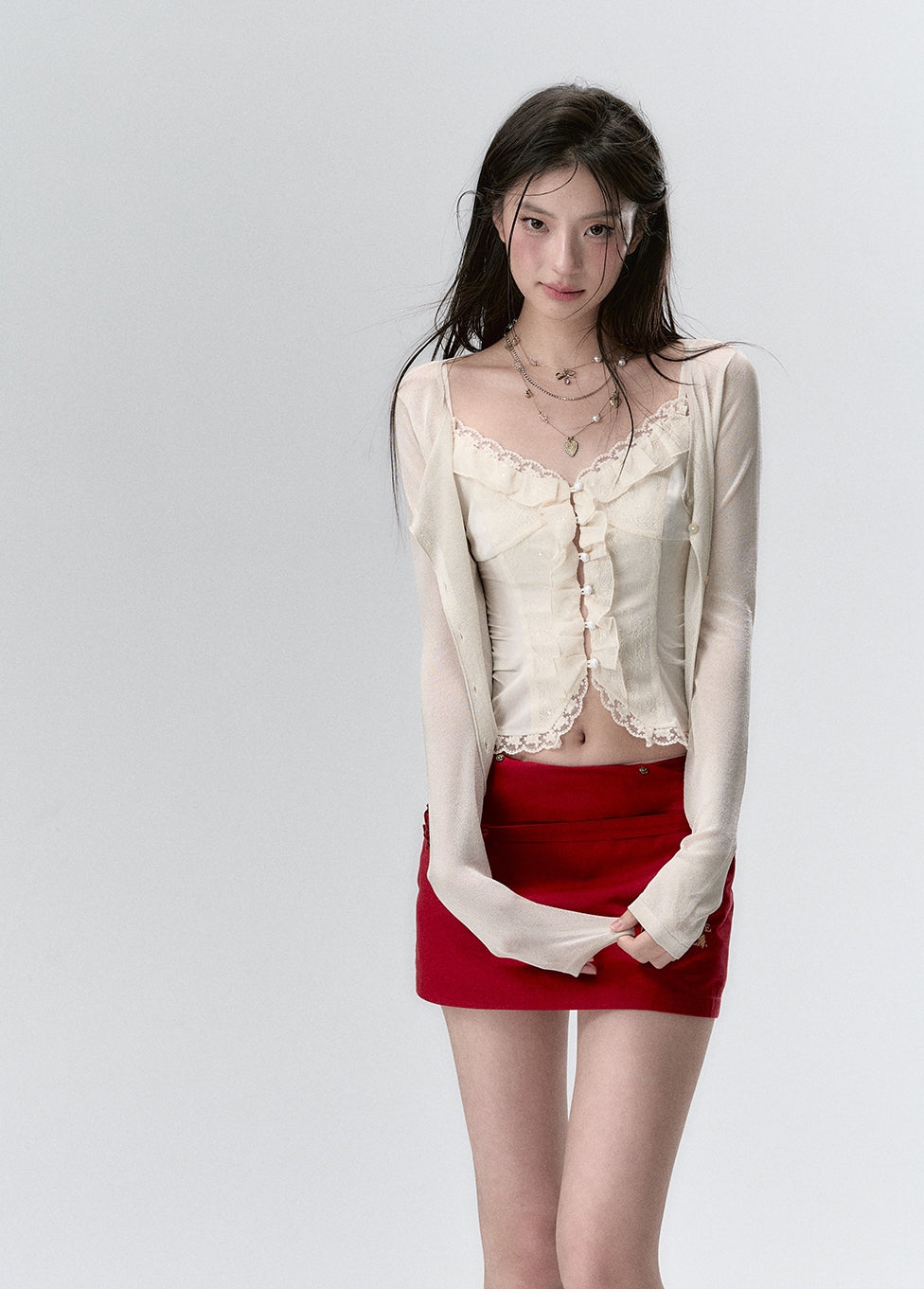 Thin Transparent Sunshade Knit Cardigan NA4766