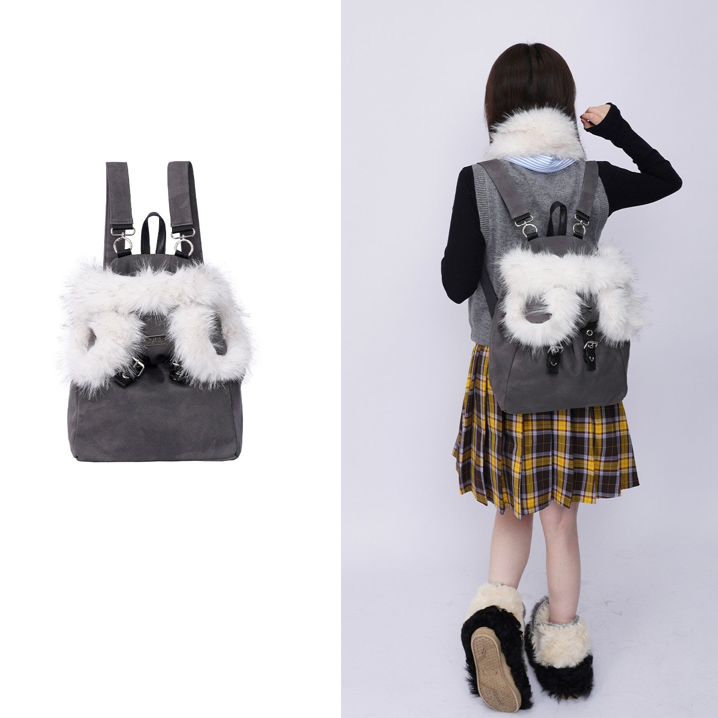 Fur Design Backpack NA8398