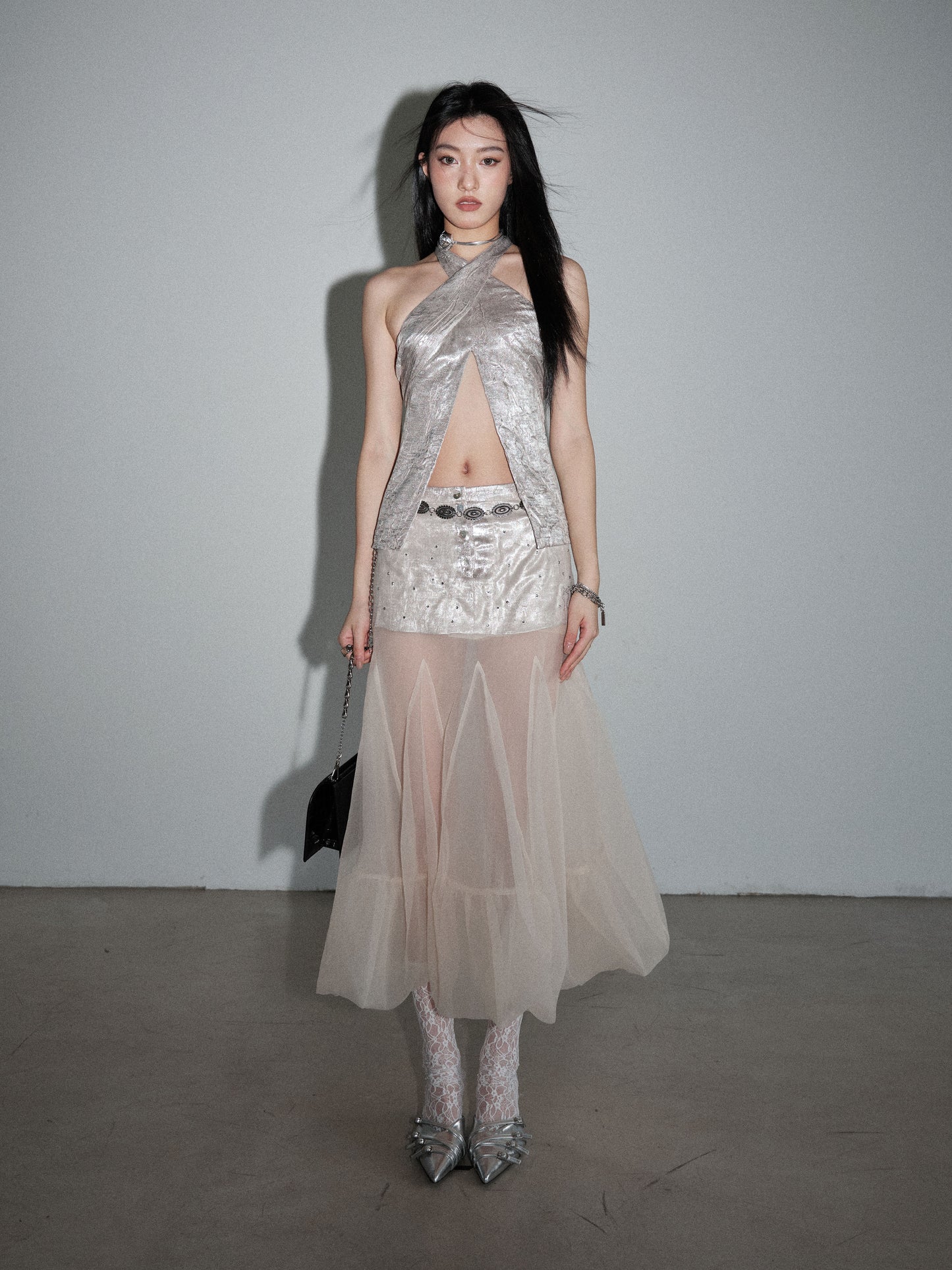 See-Through Low Waist Skirt NA5247