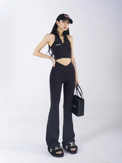 High Waist Micro Flare Pants NA3795