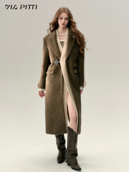 Woolen Flurry Long Coat NA5041