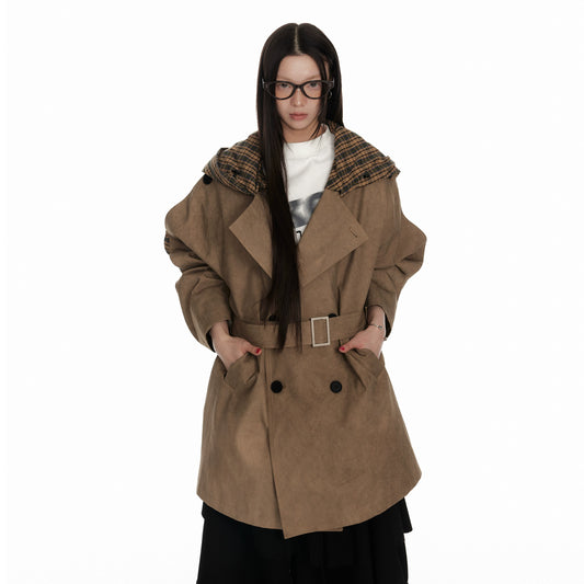 Textured Hooded Lining Jacket NA7114