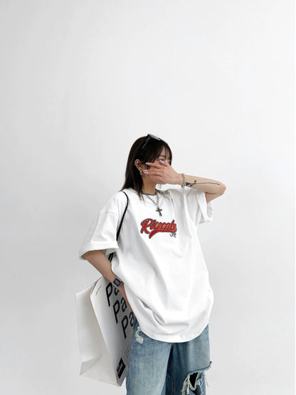 Logo Patch Oversize Short Sleeve T-Shirt NA2782