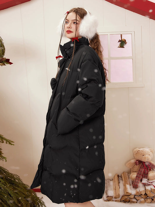 Oversize Long White Duck Down Coat NA6935