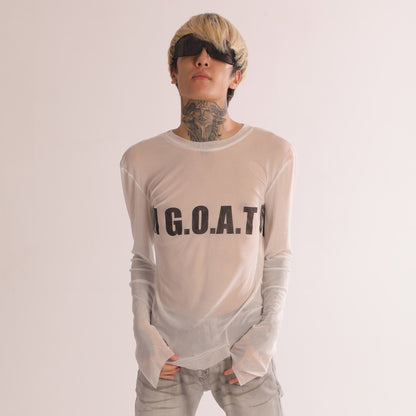 Subculture Print Slim Long Sleeve T-Shirt NA8373