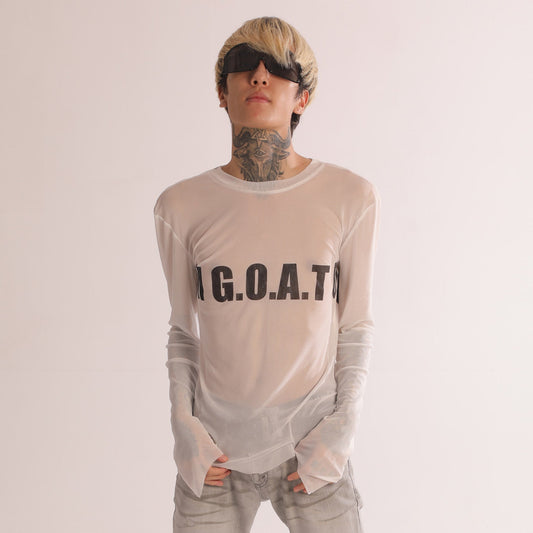 Subculture Print Slim Long Sleeve T-Shirt NA8373