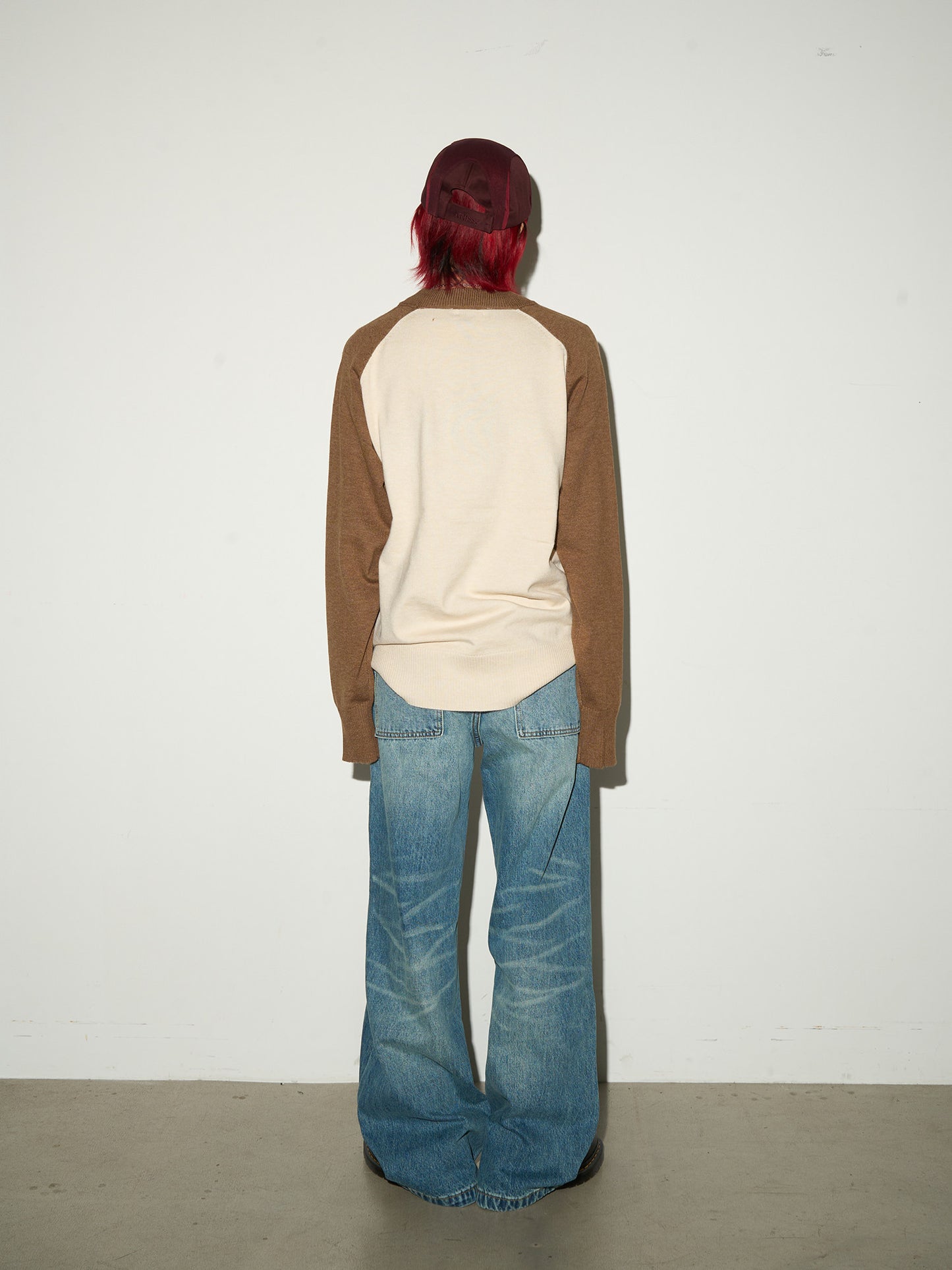 Washed Fade Flare Denim Jeans NA9206