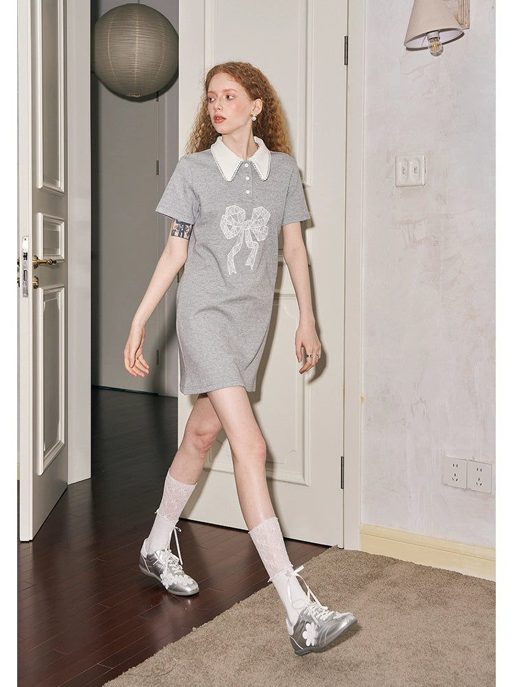 POLO Collar Short Sleeve Dress NA5418