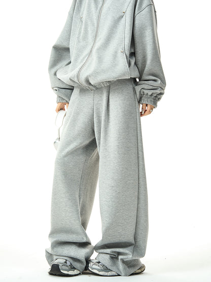 Wide Leg Sporty Sweatpants NA2973