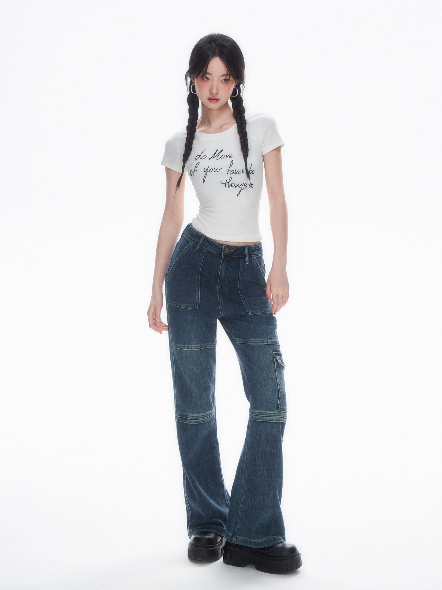 Wide Leg Denim Jeans NA4405