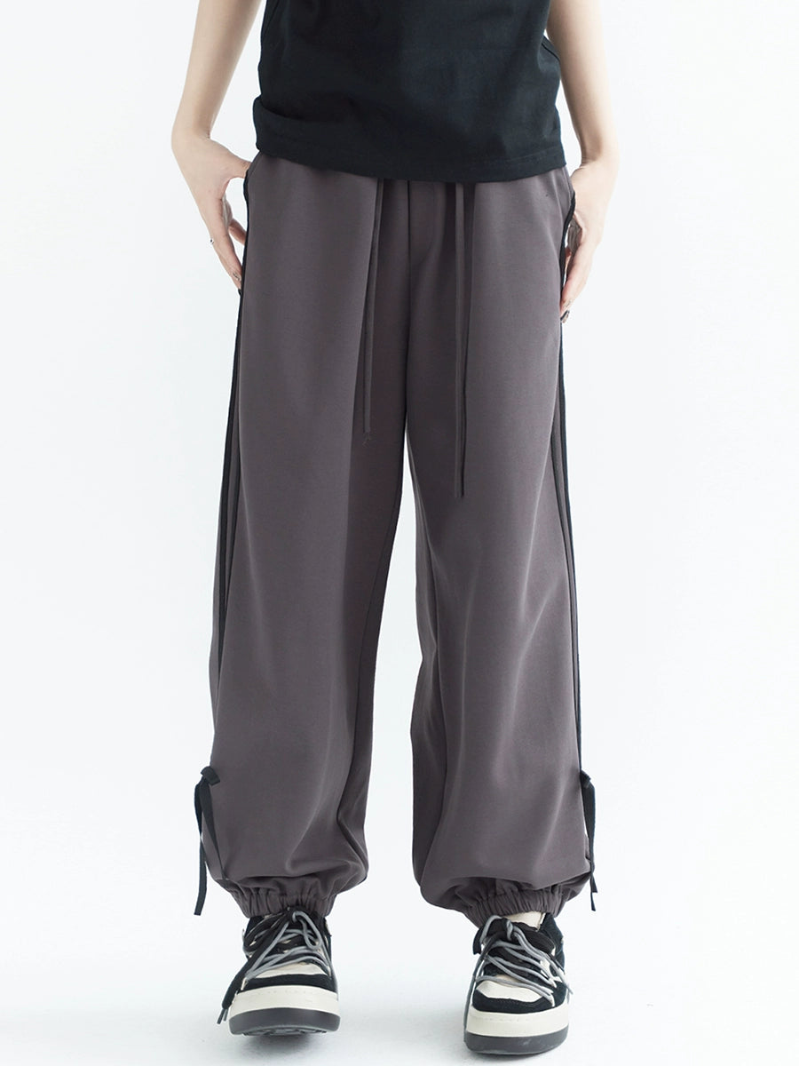 Wide-leg Ribbon Sweatpants NA2752