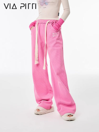 High Waist Sporty Straight Sweatpants NA5128