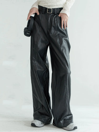PU Leather Casual Pants NA2719