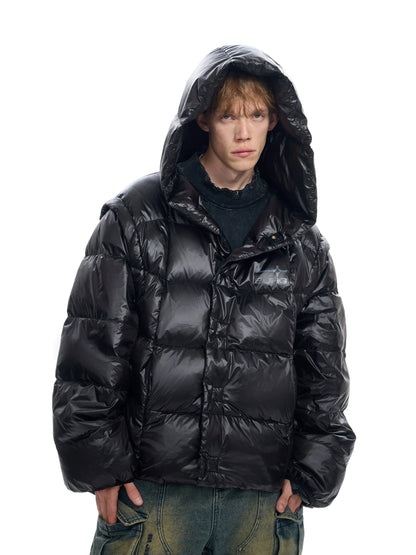 Oversize White Duck Down Jacket NA6107