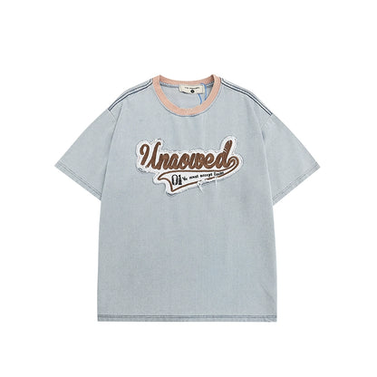 Logo Patch Oversize Short Sleeve T-Shirt NA2781