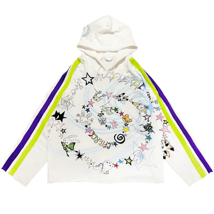 Graffiti Print Hoodie NA6617