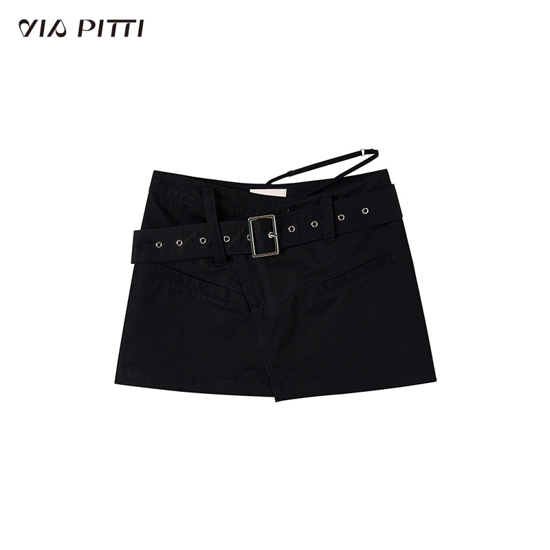 Short Skirt With Belt NA4656