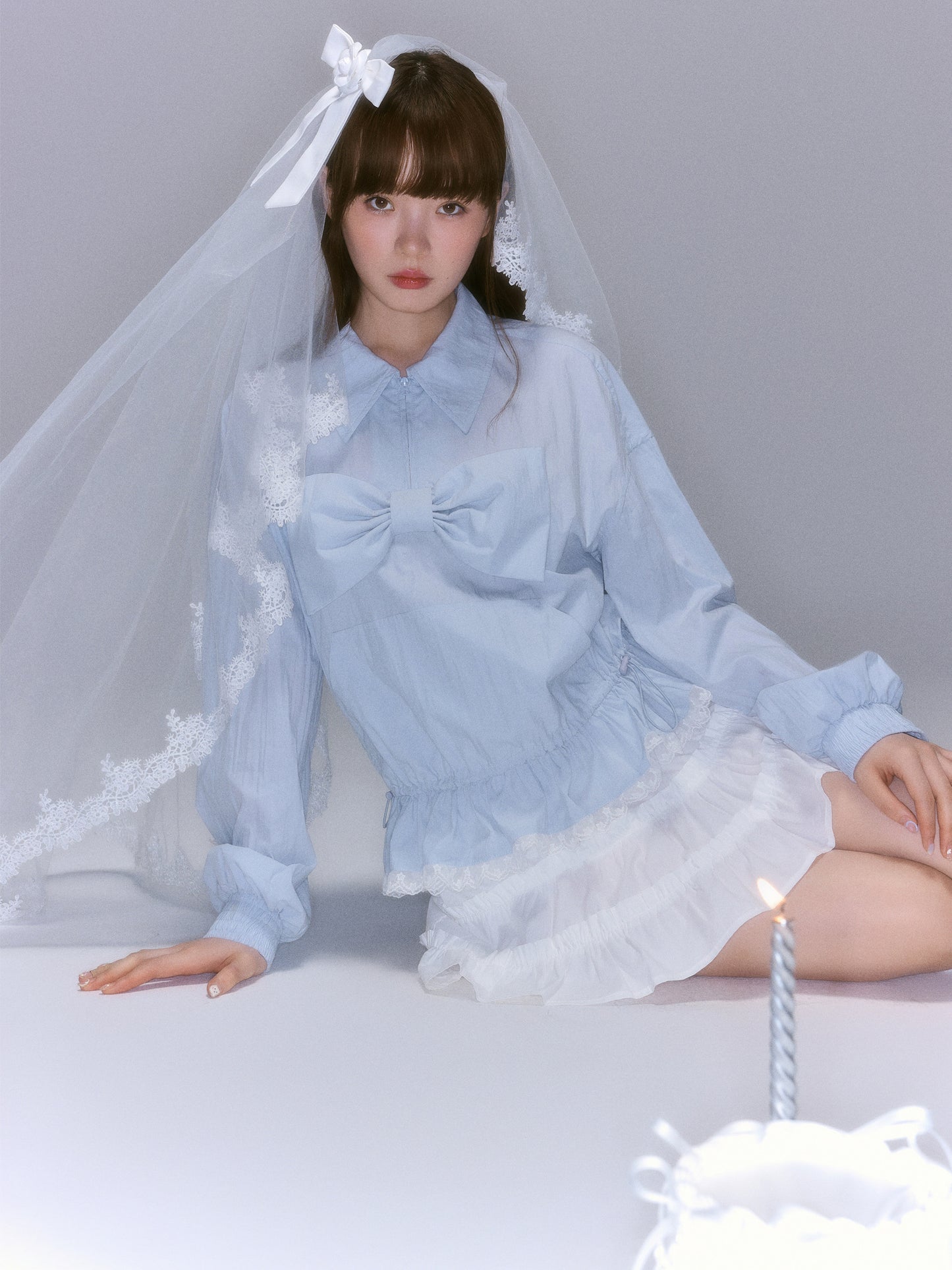 Bow Detail Long Sleeve Shirt NA8841