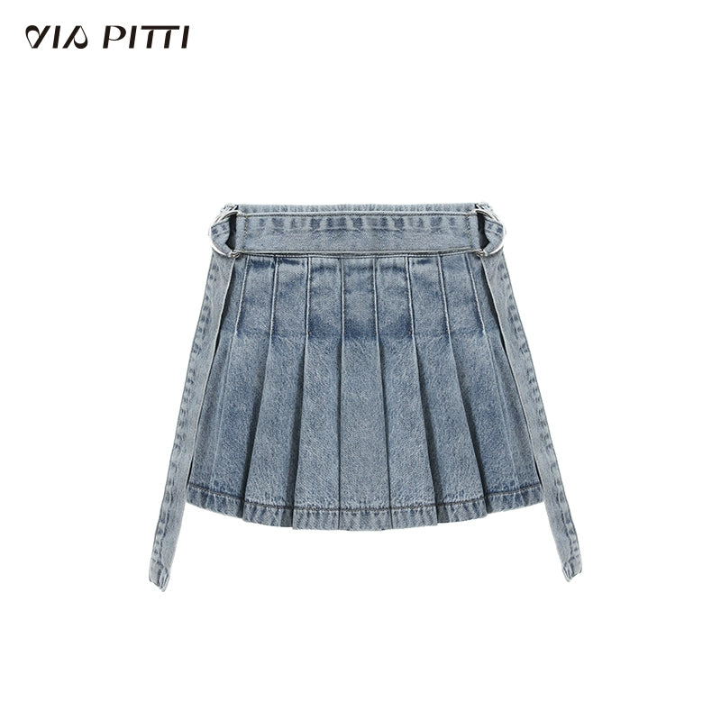 Pleats A-line Short Skirt NA5016