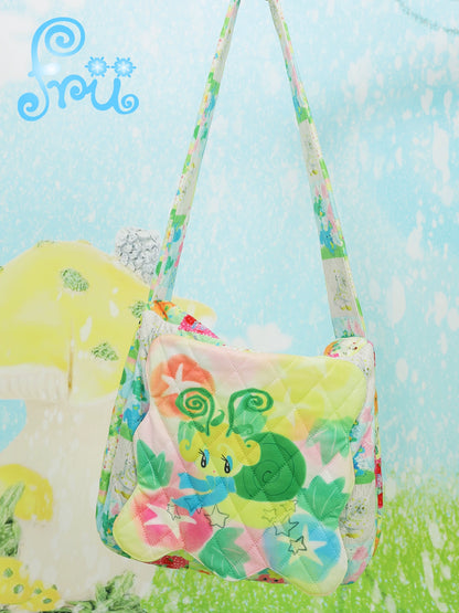 Cartoon Print Quilted Crossbody Bag NA6581