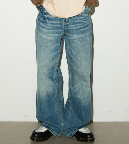 Washed Fade Flare Denim Jeans NA9206