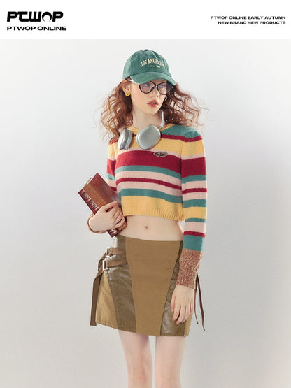 Rainbow Stripe Knit Sweater NA5670