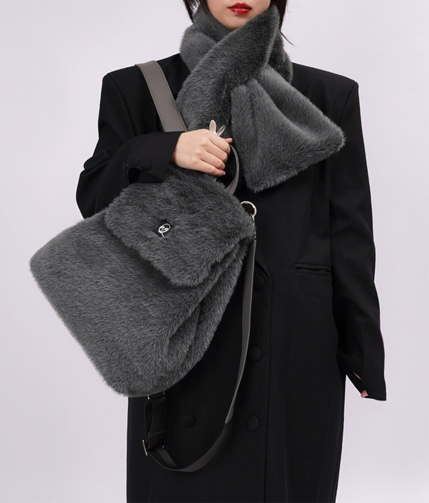 Fluffy Y2K One Shoulder Backpack NA8430