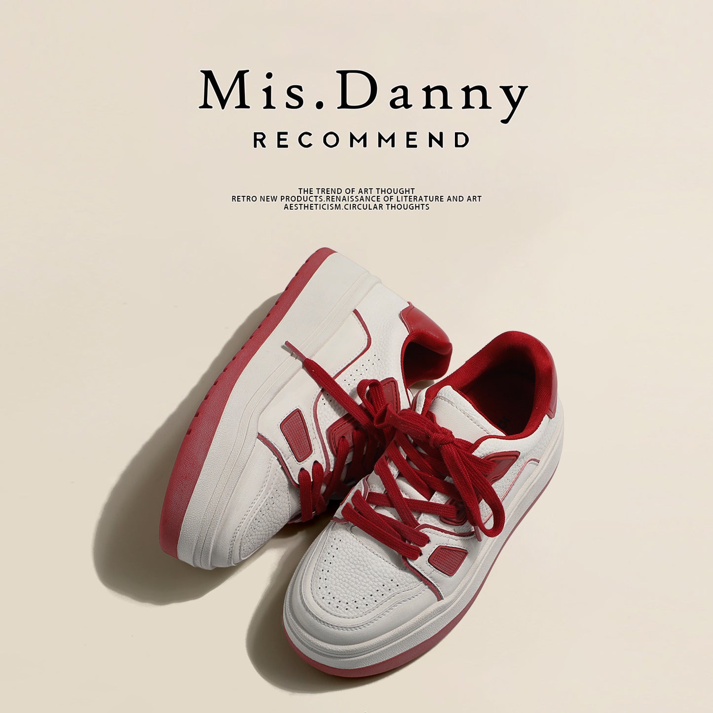 Height-Boosting Platform Lace-Up Sneakers NA8709