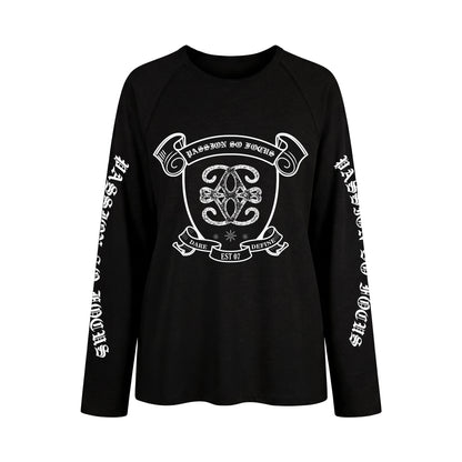Graphic Print Long Sleeve T-Shirt NA8934