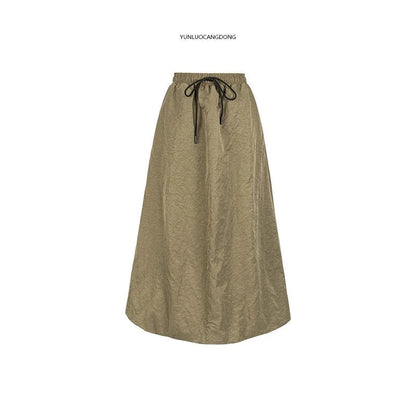 Reversible Two-wear Cloud Long Skirt NA4283