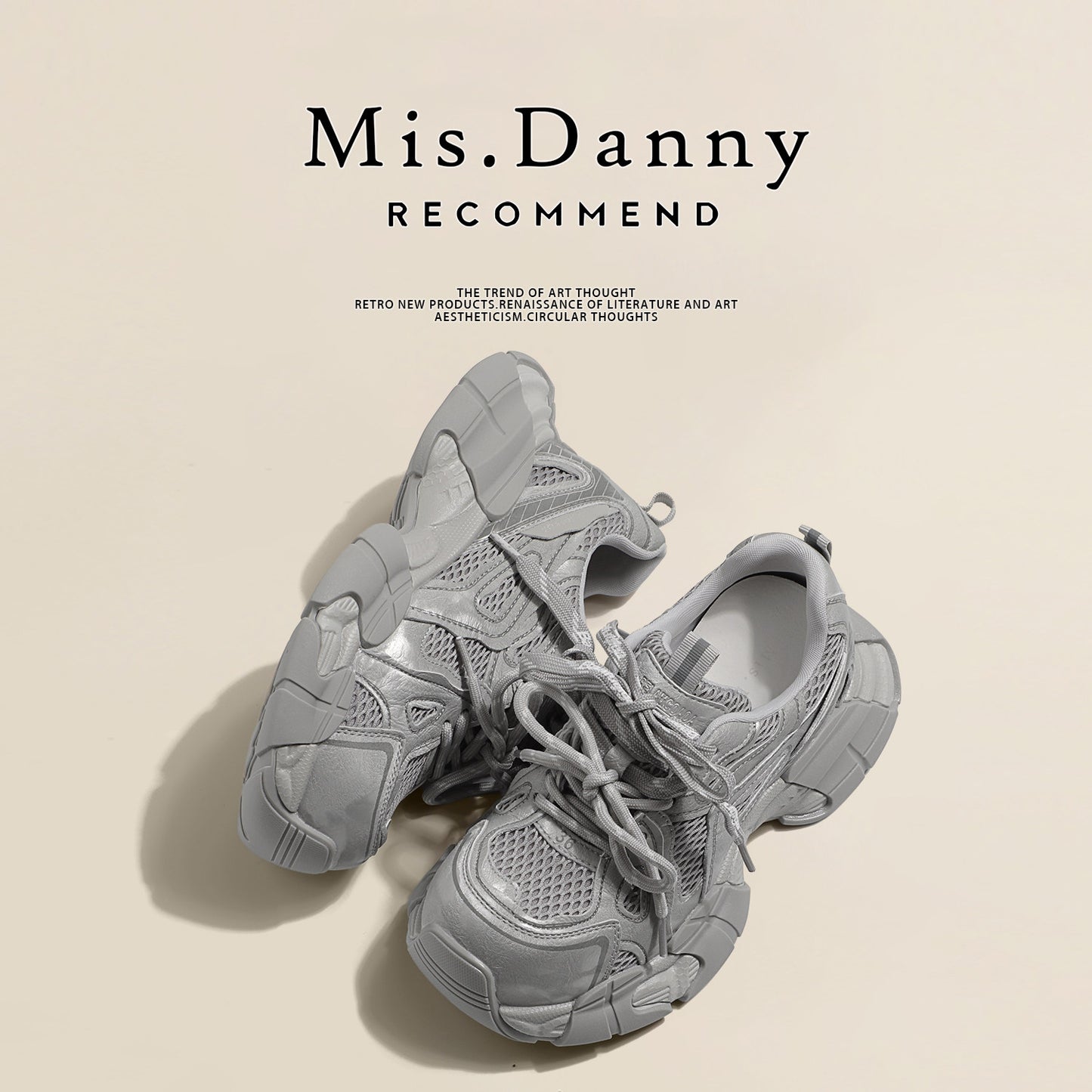 Platform Chunky Sole Lace-Up Sneakers NA8743