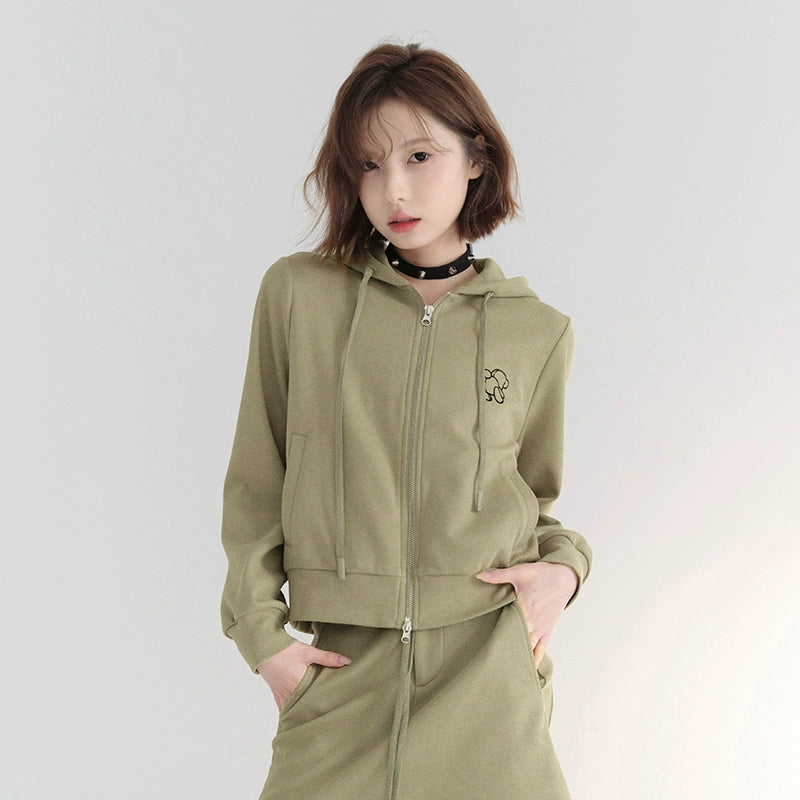 Casual Sports Short Hoodie & Pants & Short Skirt Setup NA2706