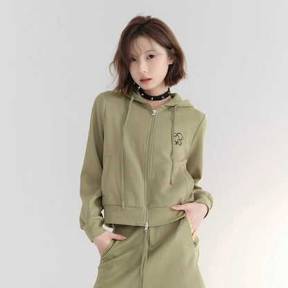 Casual Sports Short Hoodie &amp; Pants &amp; Short Skirt Setup NA2706