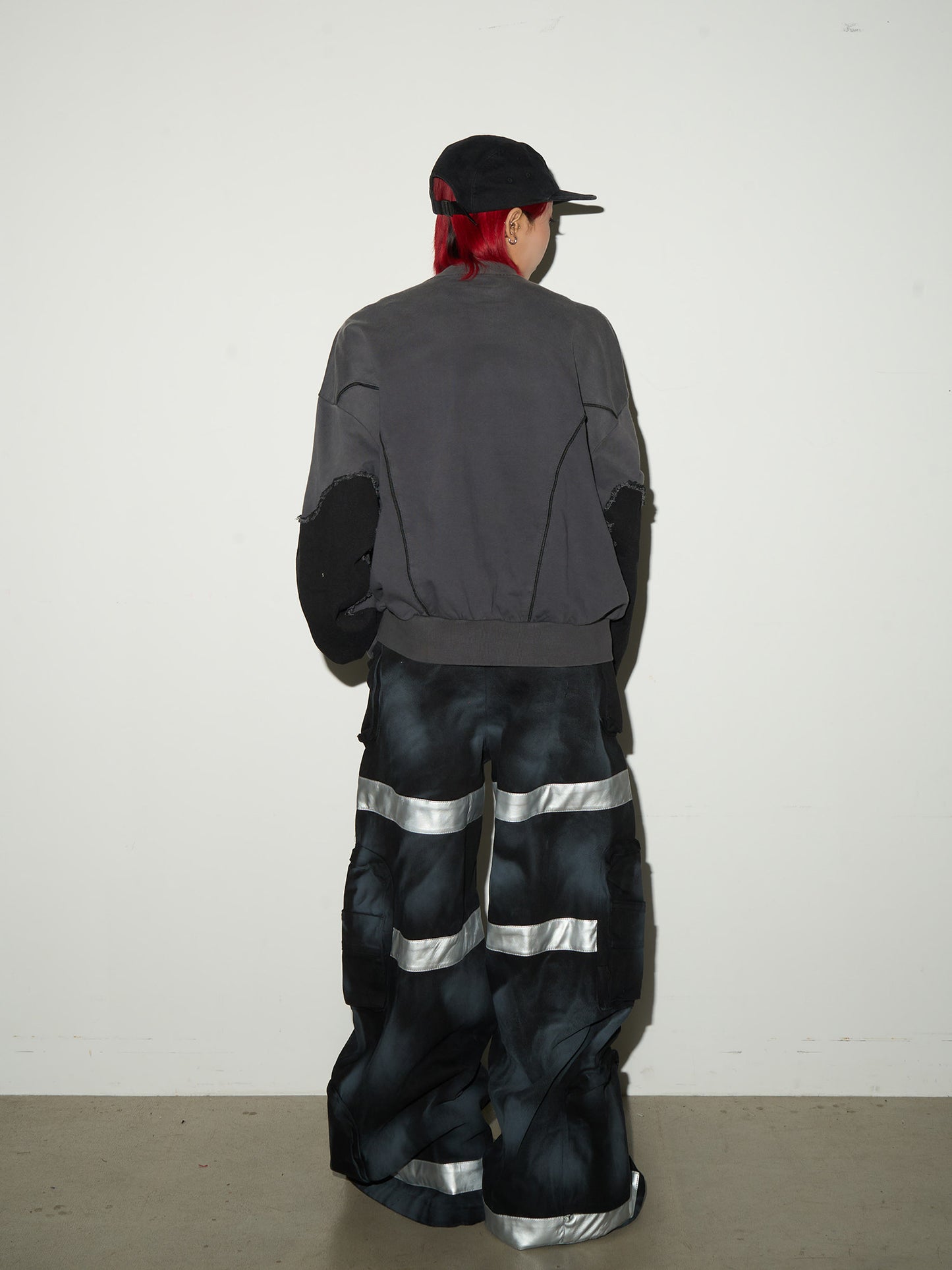 Star Damage Panel Sweatshirt  NA9081