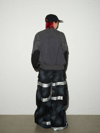 Star Damage Panel Sweatshirt  NA9081
