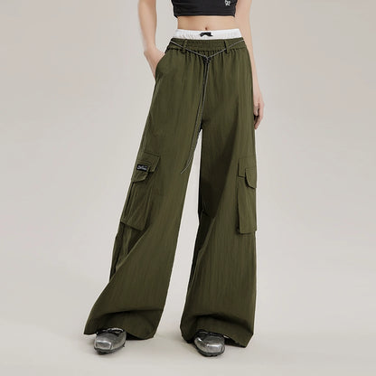 Wide Leg Cargo Pants NA3273