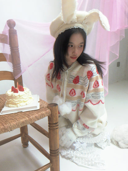 Cake Hooded Knit Cardigan NA8281