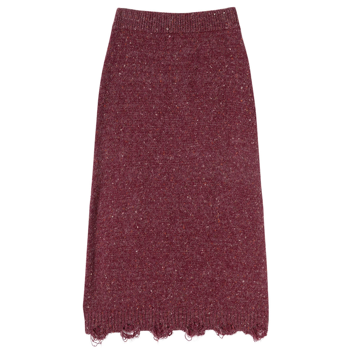 Textured Hooded Knit Sweater & Long Knit Skirt Setup NA6893