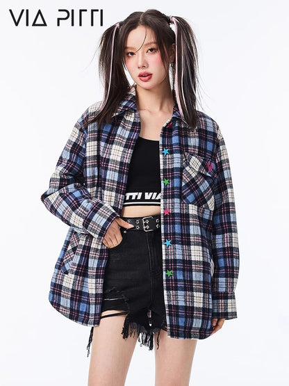 Plaid Oversize Shirt NA4716