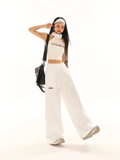 Wide-Leg Straight Sweatpants NA3792