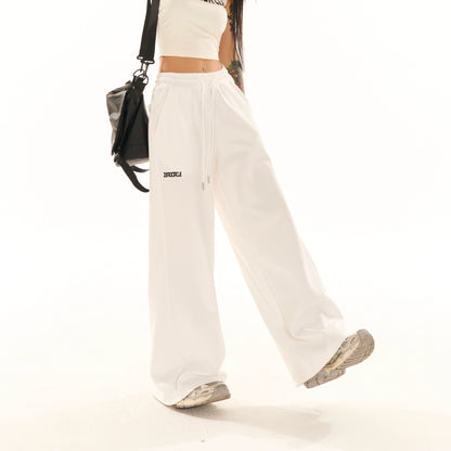 Wide-Leg Straight Sweatpants NA3792