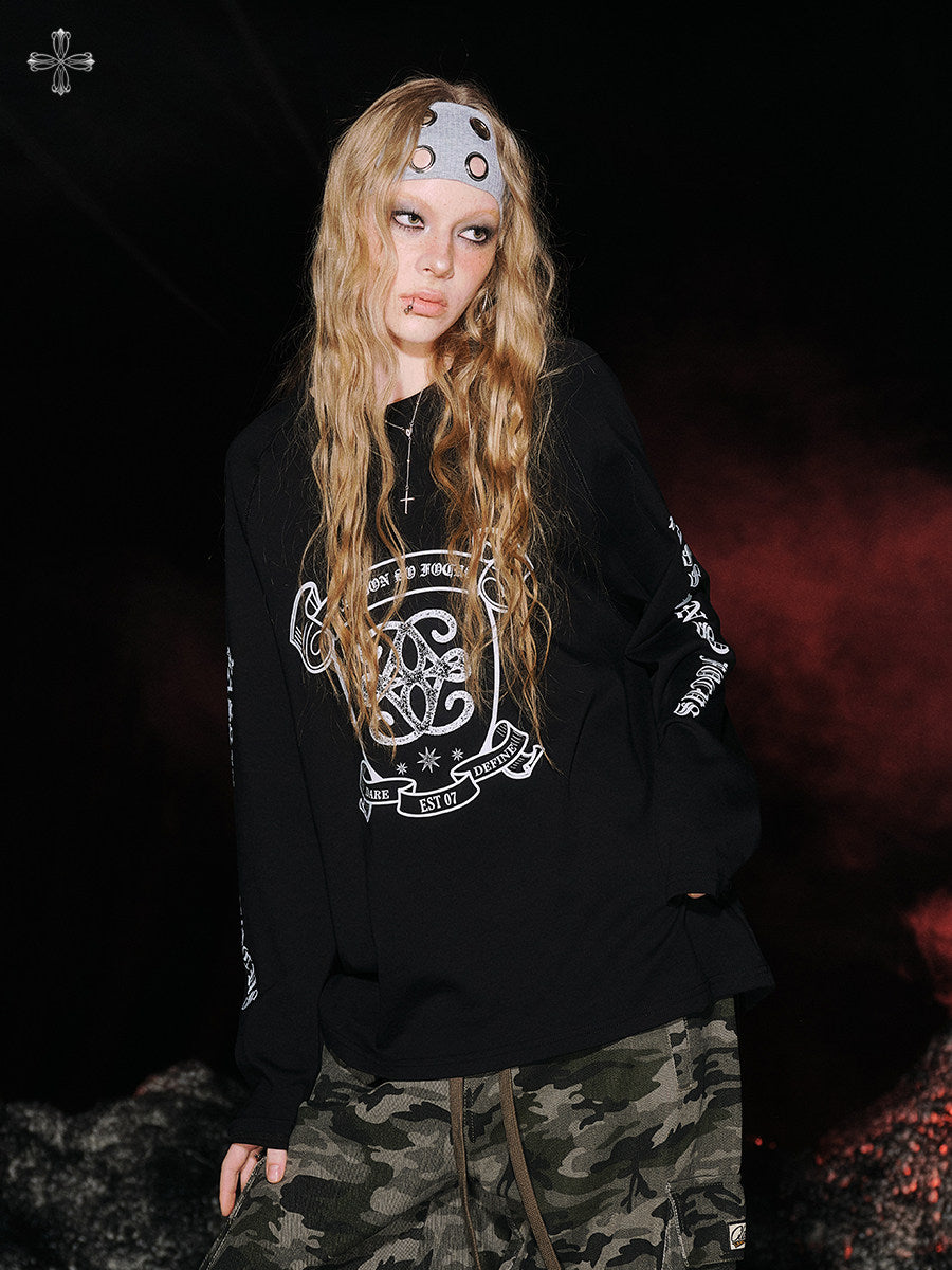 Graphic Print Long Sleeve T-Shirt NA8934