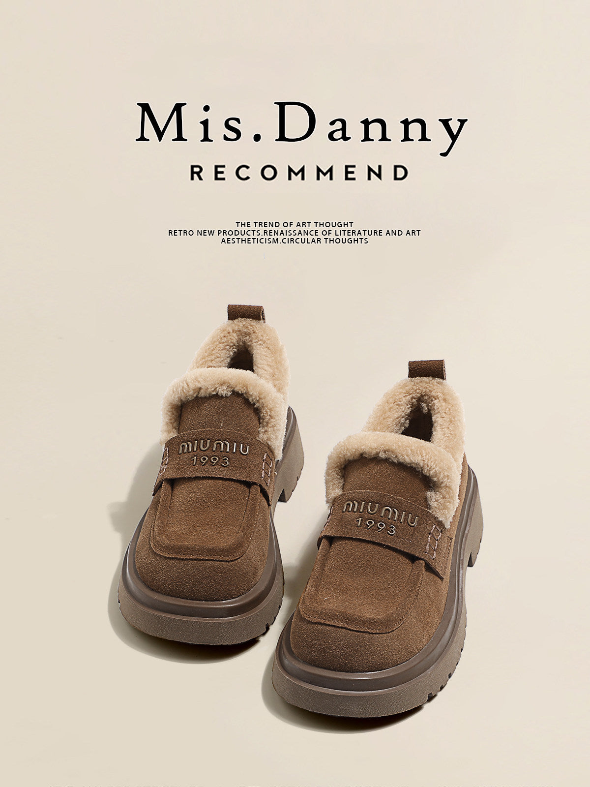 Warm Fleece Lining Platform Shoes NA8694