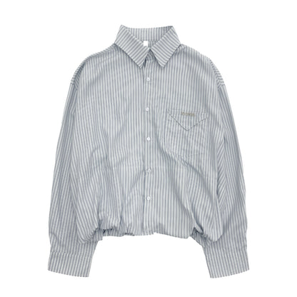 Stripe Oversize Long Sleeve Shirt NA9033