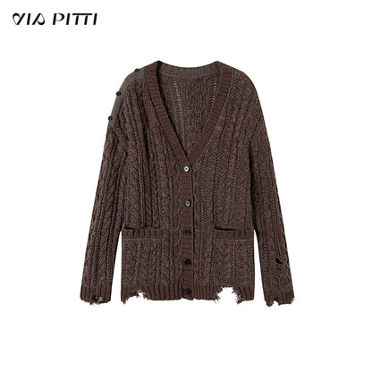 Long Knitted Cardigan & Skirt Setup NA4970