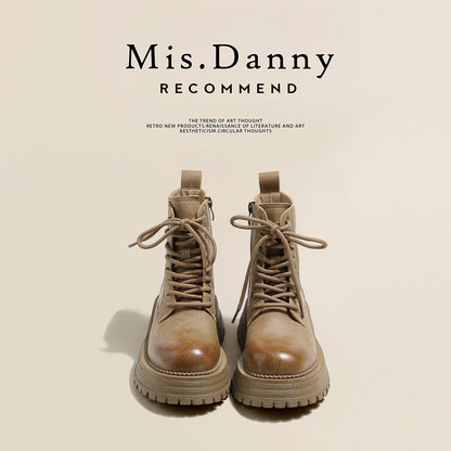 Thick Lining Platform Short Boots NA8780